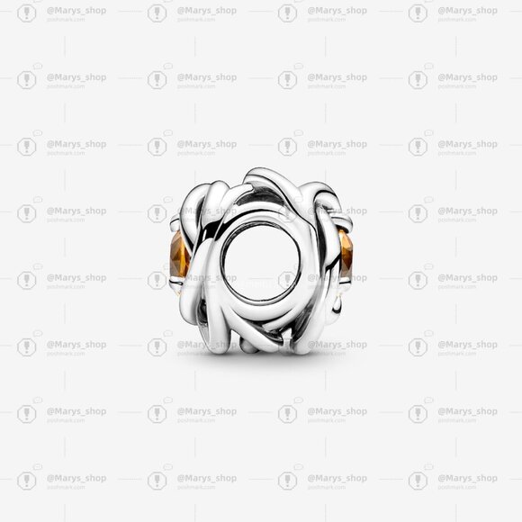 Pandora November Honey Eternity Circle Charm - Picture 3 of 5